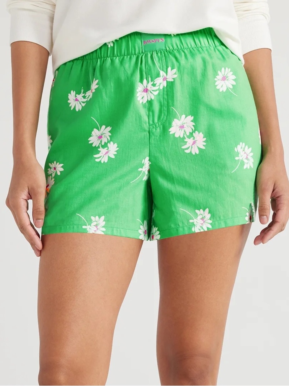 Green Floral Boxer Shorts